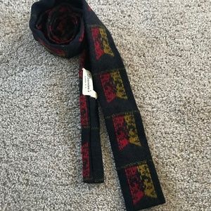 💓Vintage Rooster Virgin Wool Scottish Square Tie